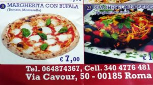 Хочу поесть пиццы в Риме